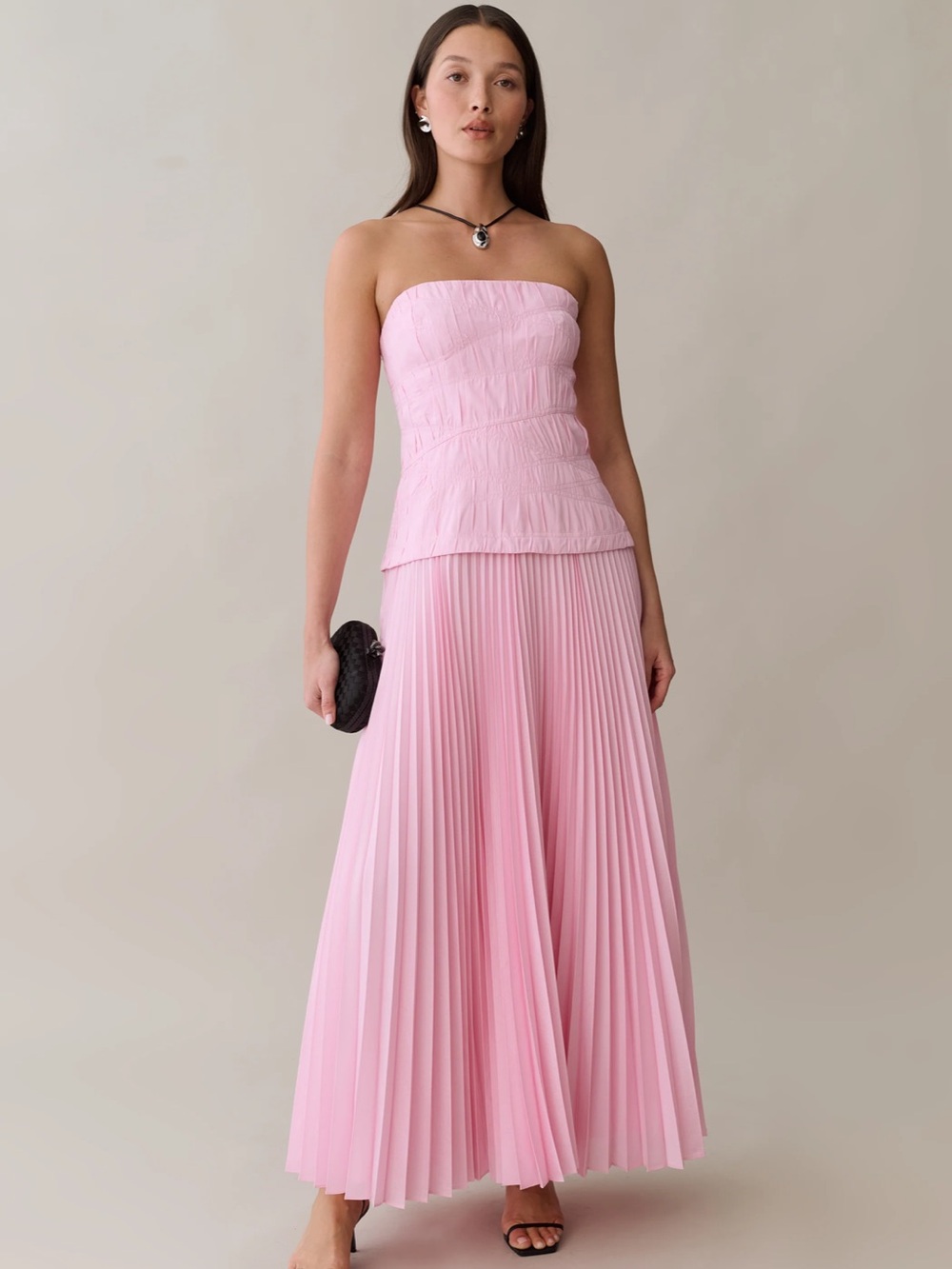 o.p.t Ada Pink Dress Size 2 NWT Few Moda - Picture 3 of 7